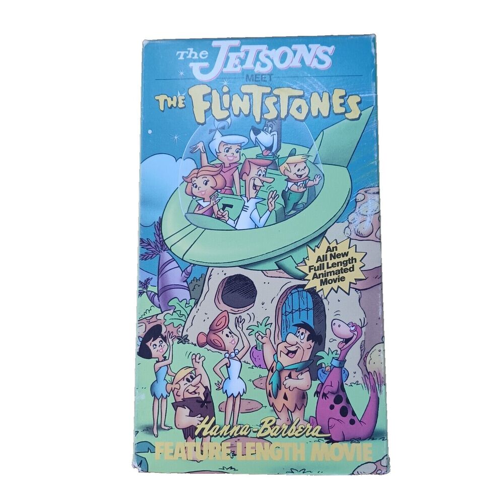 The Jetsons Meet the Flintstones VHS 1989 Hanna-Barbera Classic Cartoon Movie